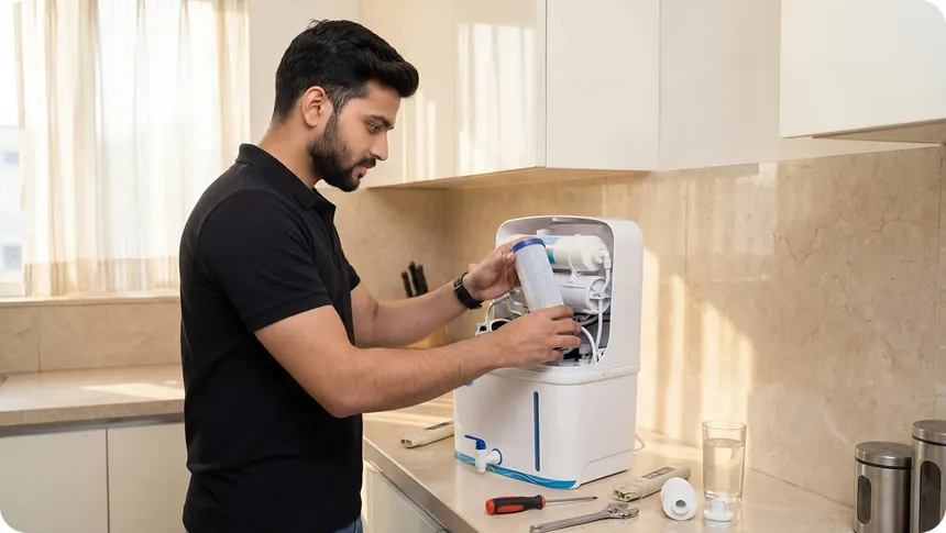 Home water purifier maintenance